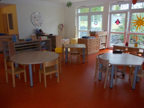 Bild:Blick in den Gruppenraum Kindergarten