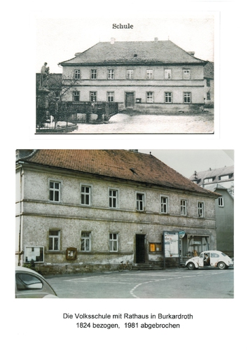 Bild:Volksschule mit Rathaus